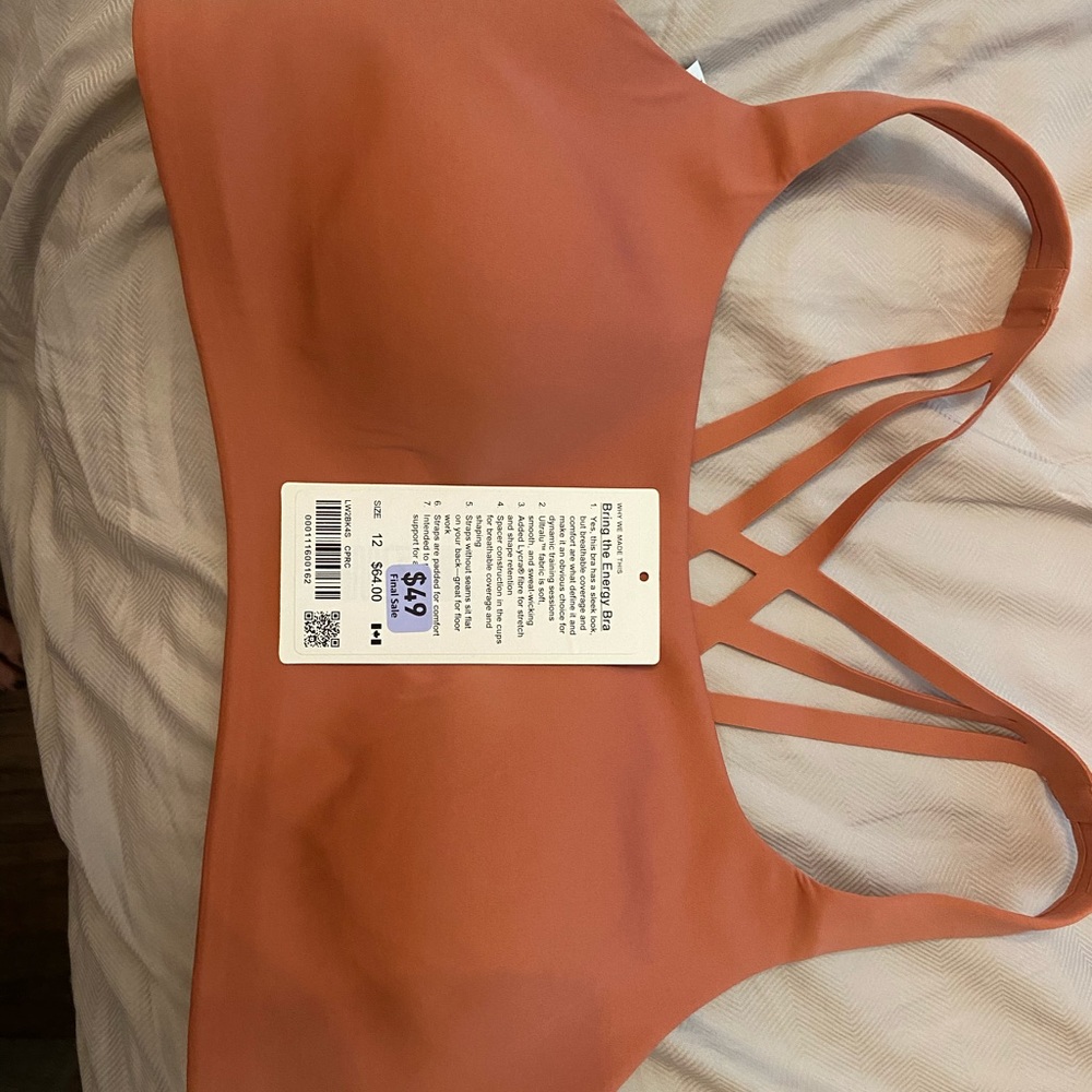Lululemon Bring the Energy Bra